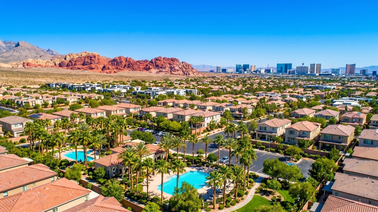 Meadows Village, Las Vegas — established west-central residential district with mature landscaping near The Meadows School and Meadows Mall
